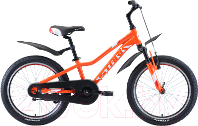 Детский велосипед STARK Rocket 20.1 S 2020 (оранжевый/белый/красный)