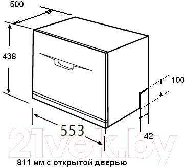 Купить Посудомоечная машина Krona Veneta 55 TD WH / 00026383  