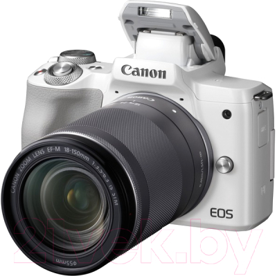 Беззеркальный фотоаппарат Canon EOS M50 Kit 18-150mm f/3.5-6.3 IS STM / 2681C042 (белый)
