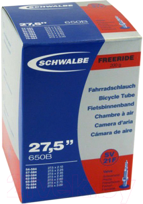 Камера для велосипеда Schwalbe SV21F TR4 Freeride 27.5-2.125-3.0 40мм / 10400073