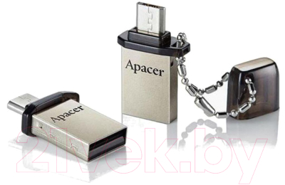 Usb flash накопитель Apacer AH175 Black/Silver 16GB (AP16GAH175B-1)