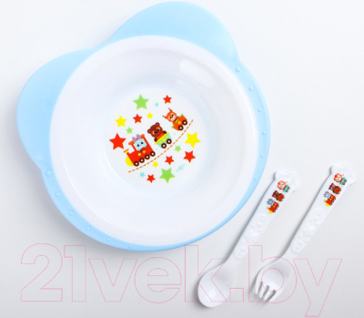 Набор посуды для кормления Mum&Baby Микс / 4827456 (голубой)