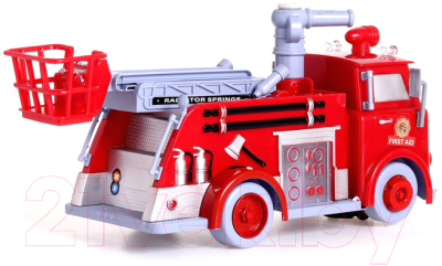 Радиоуправляемая игрушка Sima-Land Машина Пожарная служба / 4905814 (с мыльными пузырями)