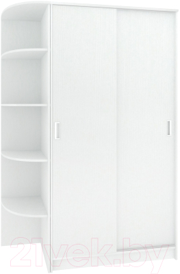 Шкаф-купе Кортекс-мебель Лагуна ШК04-00 (белый, левая консоль)