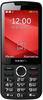 Мобильный телефон Texet TM-308 (черный/красный) - 