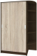 Шкаф-купе Кортекс-мебель Лагуна ШК04-00 (венге/дуб сонома, правая консоль) - 