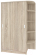 Шкаф-купе Кортекс-мебель Лагуна ШК04-00 (дуб сонома, правая консоль) - 