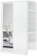 Шкаф-купе Кортекс-мебель Лагуна ШК04-01 (белый, правая консоль) - 
