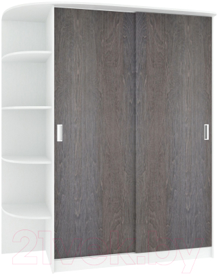 Изображение товара Шкаф-купе Кортекс-мебель Лагуна ШК05-00 (белый/береза, левая консоль)