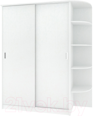 Шкаф-купе Кортекс-мебель Лагуна ШК05-00 (белый, правая консоль)