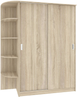 Шкаф-купе Кортекс-мебель Лагуна ШК05-00 (дуб сонома, левая консоль) - 