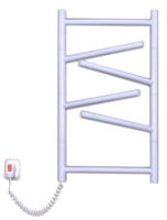 Полотенцесушитель электрический Элна Элна-6 Торцевой 64x43.5 (белый, левое подключение) - 