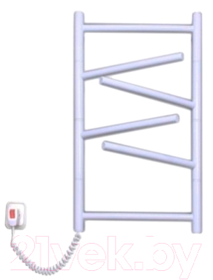 Полотенцесушитель электрический Элна Элна-6 Торцевой 64x43.5 (белый, левое подключение)