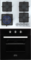 

Комплект встраиваемой техники Krona, Essenza 60 BL + Calore 60 WH