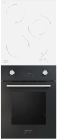 

Комплект встраиваемой техники Krona, Sonata 45 BL + Delizia 45 WH