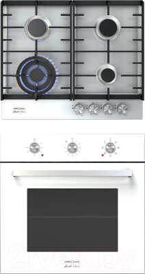 Комплект встраиваемой техники Krona Sorrento 60 WH + Vettore 60 IX