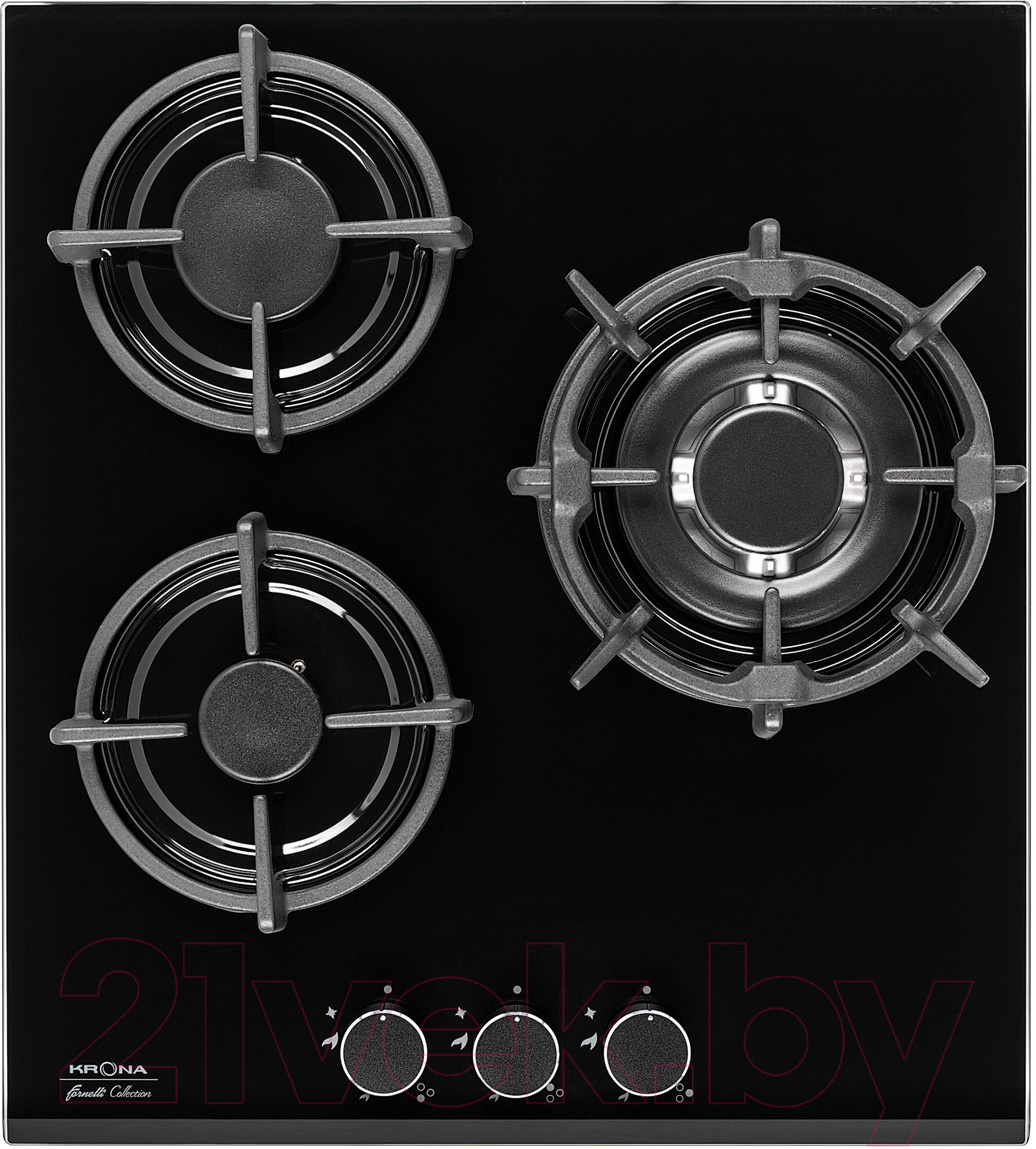 Комплект встраиваемой техники Krona Stretto 45 WH + Fiero 45 BL