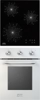 

Комплект встраиваемой техники Krona, Stretto 45 WH + Inizio 45 BL