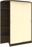 Шкаф-купе Кортекс-мебель Лагуна ШК09-00 (венге/венге светлый, левая консоль) - 