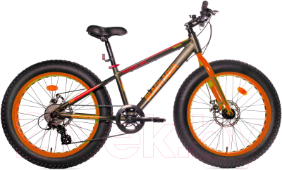 Велосипед Black Aqua Fat 2421 D 24 2018 / GL-216D (15, серый/оранжевый)