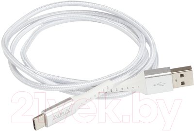 Кабель AURA TPC-UC2S USB - Type C (серебристый)