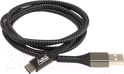 Кабель AURA TPC-UC3B USB - Type C (черный)