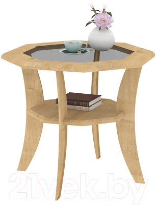 Журнальный столик Кортекс-мебель Лотос-1 (дуб натуральный)