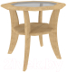 Журнальный столик Кортекс-мебель Лотос-1 (дуб натуральный) - 