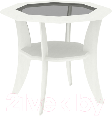 Журнальный столик Кортекс-мебель Лотос-1 (ясень белый)