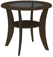 Журнальный столик Кортекс-мебель Лотос-2 (венге) - 