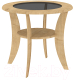 Журнальный столик Кортекс-мебель Лотос-2 (дуб натуральный) - 