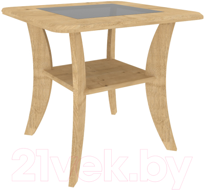 Журнальный столик Кортекс-мебель Лотос-3 (дуб натуральный)