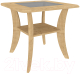 Журнальный столик Кортекс-мебель Лотос-3 (дуб натуральный) - 