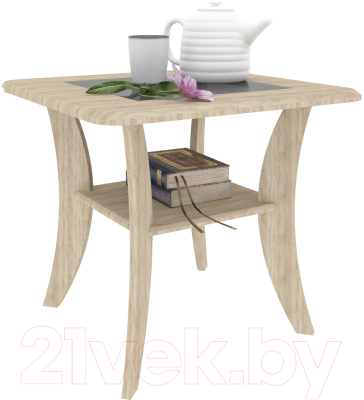 Журнальный столик Кортекс-мебель Лотос-3 (дуб сонома)
