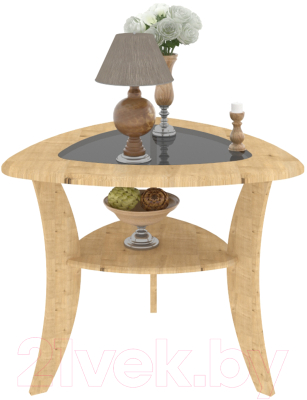 Журнальный столик Кортекс-мебель Лотос-5 (дуб натуральный)