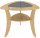 Журнальный столик Кортекс-мебель Лотос-5 (дуб натуральный) - 