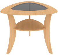 Журнальный столик Кортекс-мебель Лотос-5 (ольха) - 