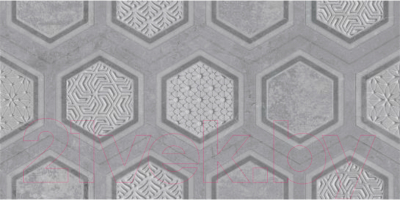 Декоративная плитка Axima Рона D (250х500, серый)