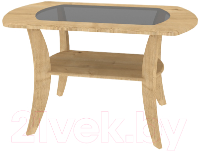 Журнальный столик Кортекс-мебель Лотос-6 (дуб натуральный)