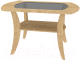 Журнальный столик Кортекс-мебель Лотос-6 (дуб натуральный) - 