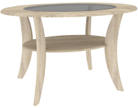Журнальный столик Кортекс-мебель Лотос-7 (дуб сонома) - 