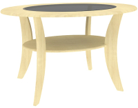 Журнальный столик Кортекс-мебель Лотос-7 (клён) - 