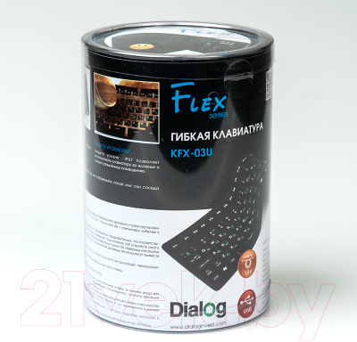 Клавиатура Dialog Flex KFX-03U (черный)