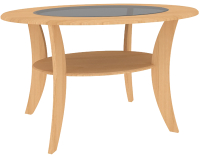 Журнальный столик Кортекс-мебель Лотос-7 (ольха) - 