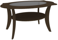 Журнальный столик Кортекс-мебель Лотос-8 (венге) - 
