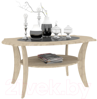 Журнальный столик Кортекс-мебель Лотос-8 (дуб сонома)
