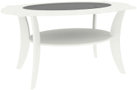 Журнальный столик Кортекс-мебель Лотос-8 (ясень белый) - 