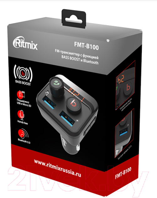 FM-модулятор Ritmix FMT-B100