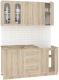 Кухонный гарнитур Кортекс-мебель Корнелия Ретро 1.6м (дуб сонома/мадрид) - 