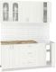 Готовая кухня Кортекс-мебель Корнелия Ретро 1.7м (ясень белый/мадрид) - 